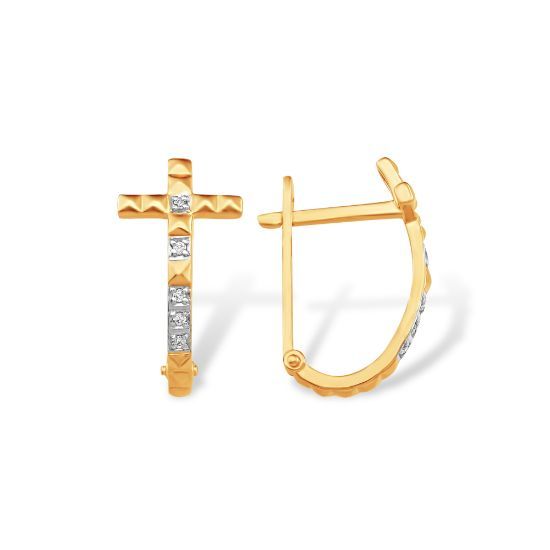 Изображение Золотые серьги 585 пробы