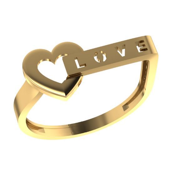 Изображение Золотое кольцо "LOVE"