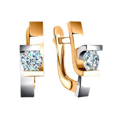 Изображение Золотые серьги 585 пробы