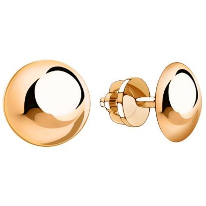 Изображение Золотые серьги-пусеты 585 пробы