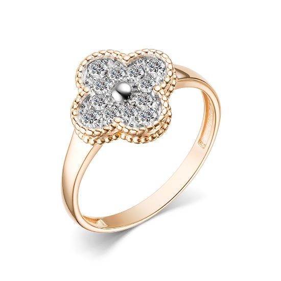 Изображение Золотое кольцо с фианитами