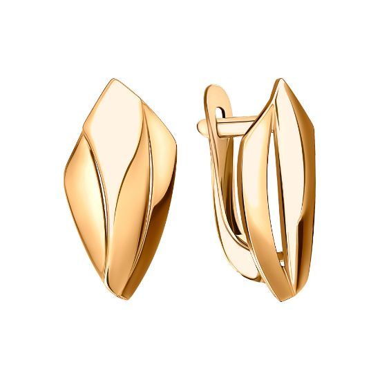 Изображение Золотые серьги 585 пробы