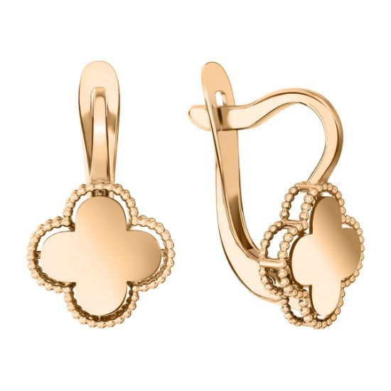 Изображение Золотые серьги 585 пробы