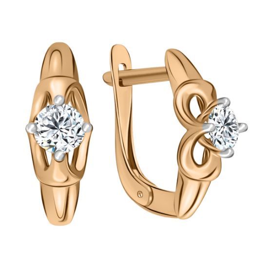 Изображение Золотые серьги 585 пробы