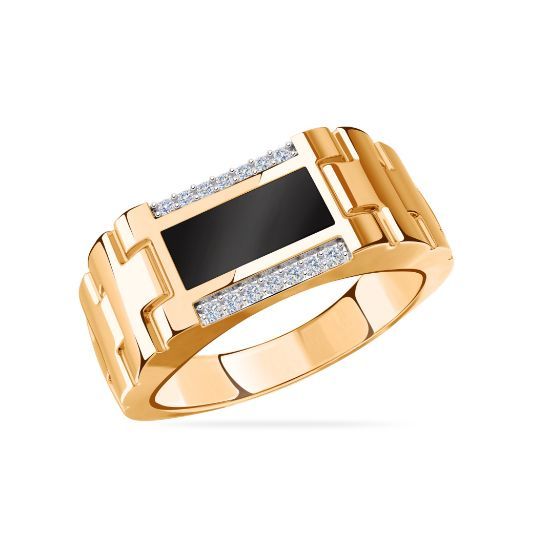 Изображение Золотая мужская печатка 585 пробы