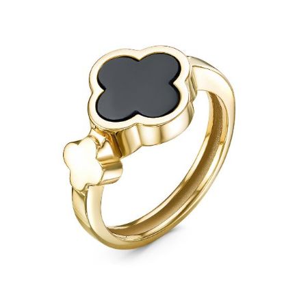 Изображение Золотое кольцо с ониксом