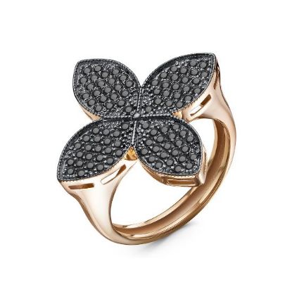 Изображение Золотое кольцо с фианитами