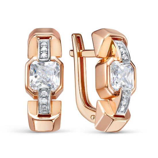 Изображение Золотые серьги 585 пробы