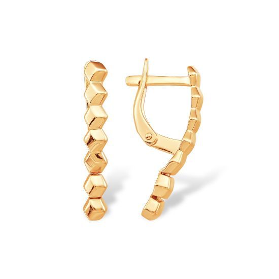 Изображение Золотые серьги 585 пробы