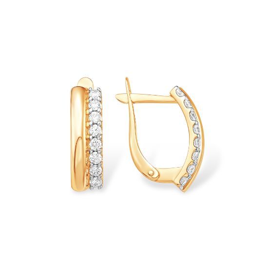 Изображение Золотые серьги 585 пробы