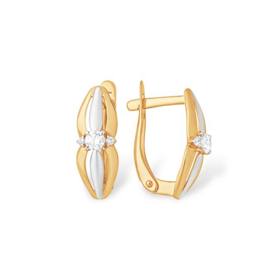 Изображение Золотые серьги 585 пробы