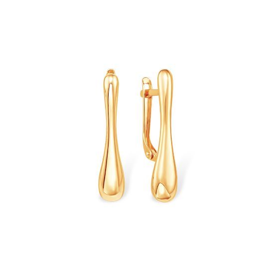 Изображение Золотые серьги 585 пробы