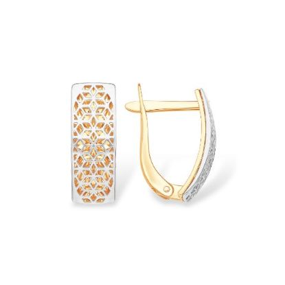 Изображение Золотые серьги 585 пробы