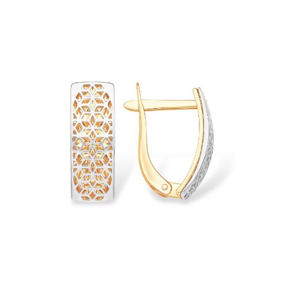 Изображение Золотые серьги 585 пробы