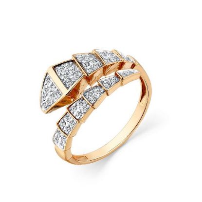 Изображение Золотое кольцо "Змейка"