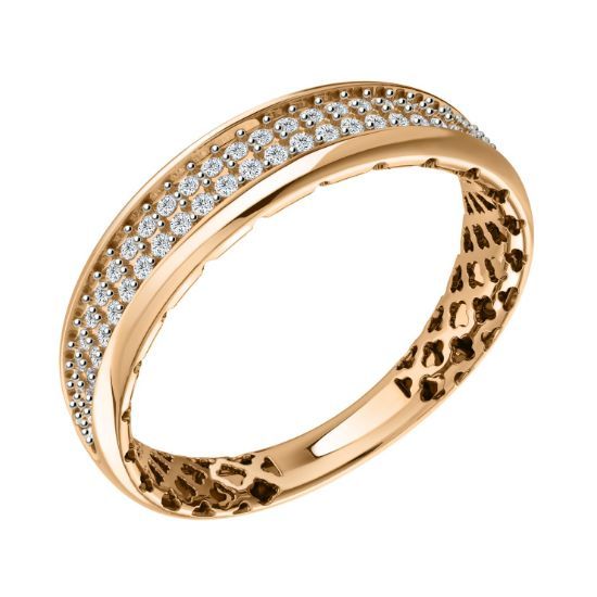 Изображение Золотое кольцо с фианитами