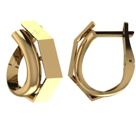 Изображение Золотые серьги 585 пробы