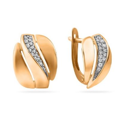 Изображение Золотые серьги 585 пробы