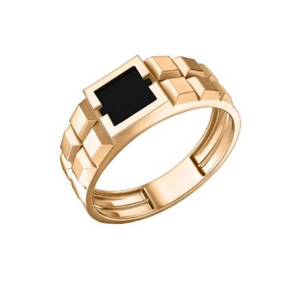 Изображение Золотая мужская печатка 585 пробы