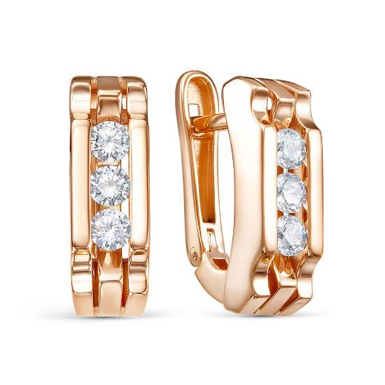 Изображение Золотые серьги 585 пробы