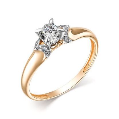 Изображение Золотое кольцо с бриллиантами