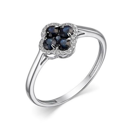 Изображение Золотое кольцо с сапфирами