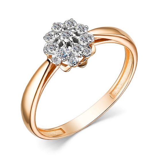 Изображение Золотое кольцо с бриллиантами