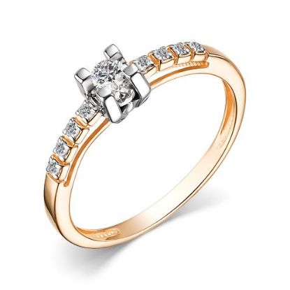 Изображение Золотое кольцо с бриллиантами