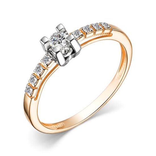 Изображение Золотое кольцо с бриллиантами