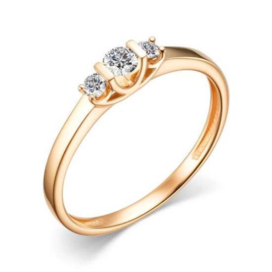 Изображение Золотое кольцо с бриллиантами