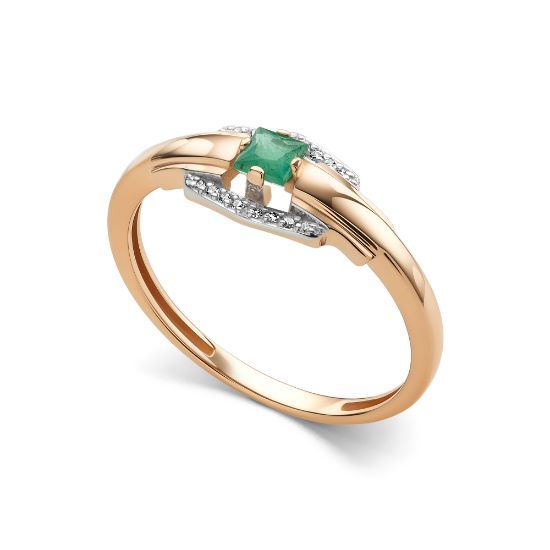 Изображение Золотое кольцо с бриллиантами