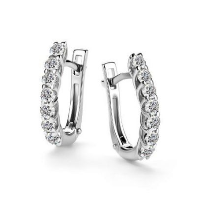 Изображение Золотые серьги с бриллиантами