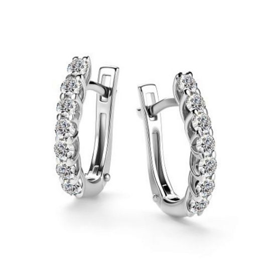 Изображение Золотые серьги с бриллиантами