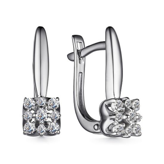 Изображение Золотые серьги с бриллиантами