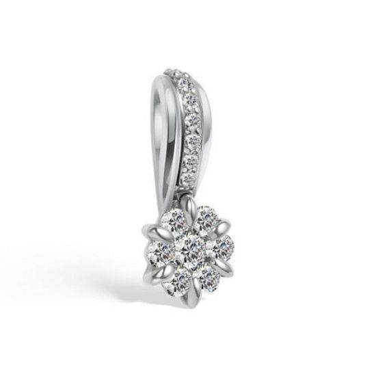 Изображение Золотая подвеска с бриллиантами