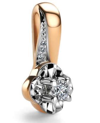 Изображение Золотая подвеска с бриллиантами