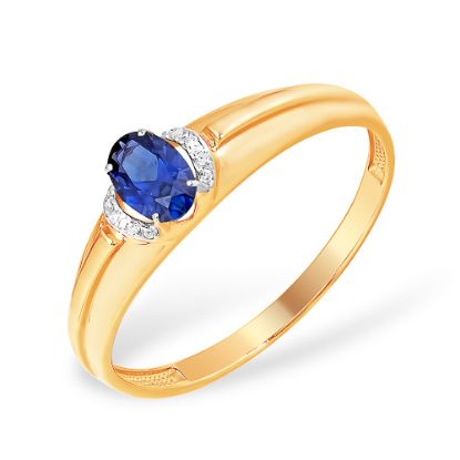 Изображение Золотое кольцо с сапфиром