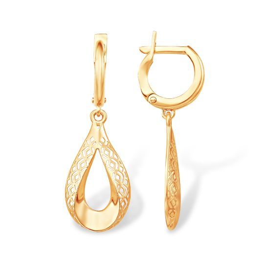 Изображение Золотые серьги 585 пробы