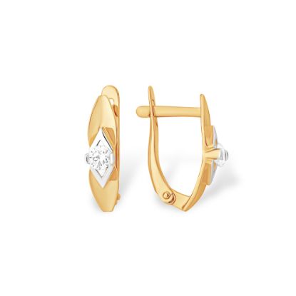 Изображение Золотые серьги 585 пробы