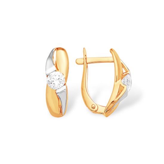 Изображение Золотые серьги 585 пробы