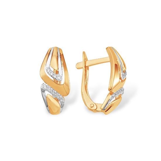 Изображение Золотые серьги 585 пробы