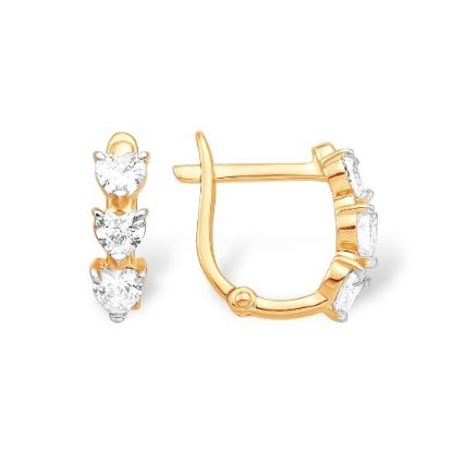 Изображение Золотые серьги 585 пробы