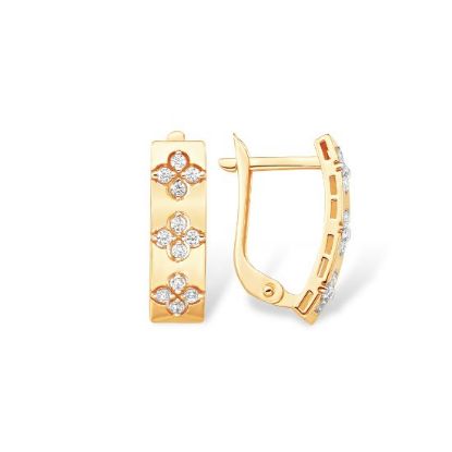 Изображение Золотые серьги 585 пробы