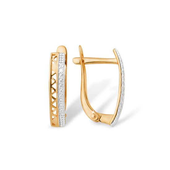 Изображение Золотые серьги 585 пробы