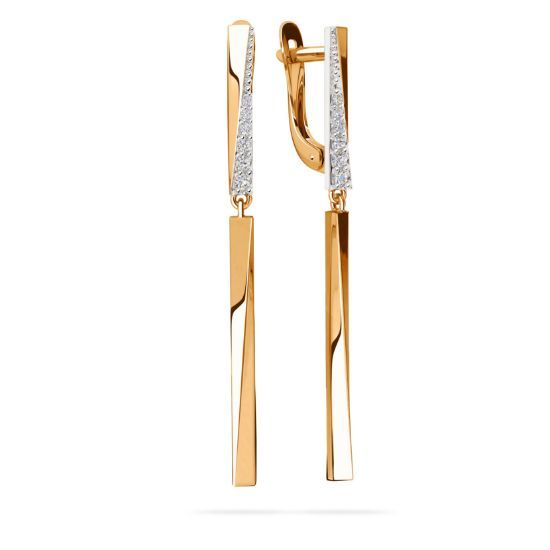 Изображение Золотые серьги подвески