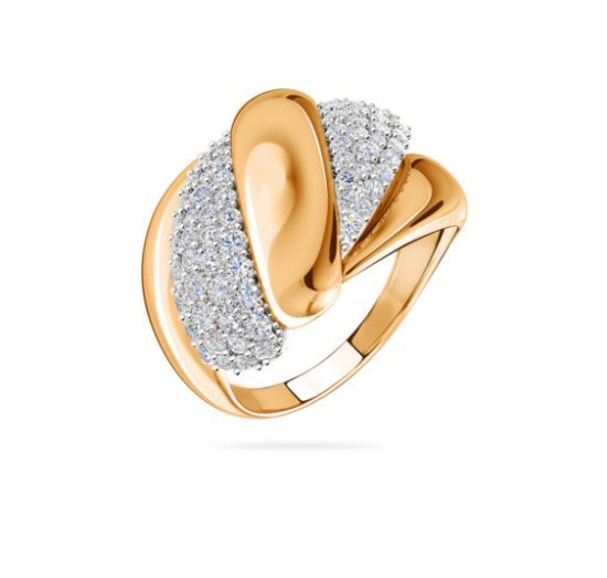 Изображение Золотое кольцо с фианитами