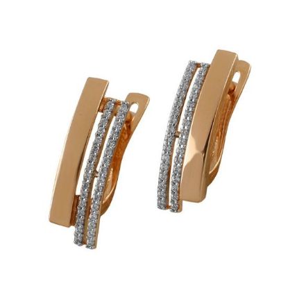 Изображение Золотые серьги 585 пробы