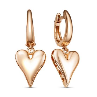 Изображение Золотые серьги-кольца 585 пробы