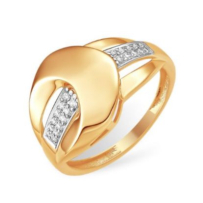 Изображение Золотое кольцо с фианитами