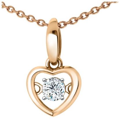 Изображение Золотая подвеска "Сердечко"